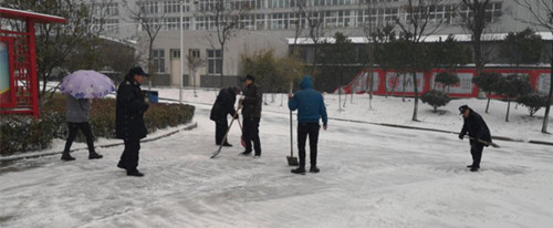 匯盈公司組織開展鏟雪除冰行動(dòng)
